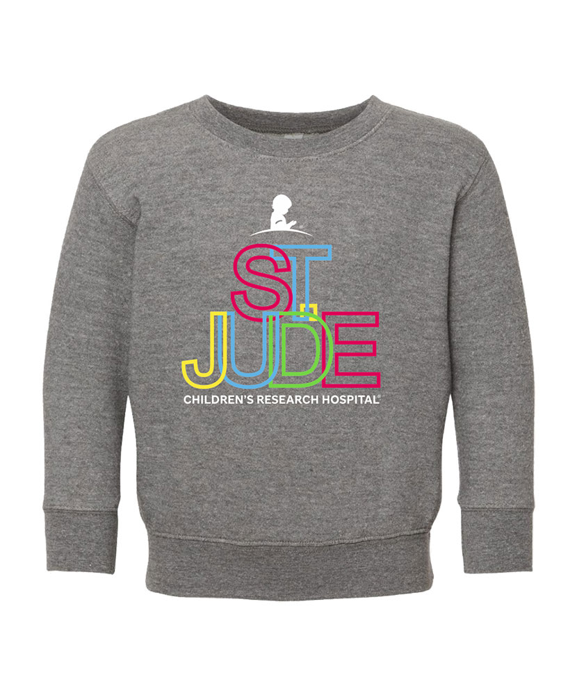 Unisex St. Jude Outlined Font Shirt - Toddler