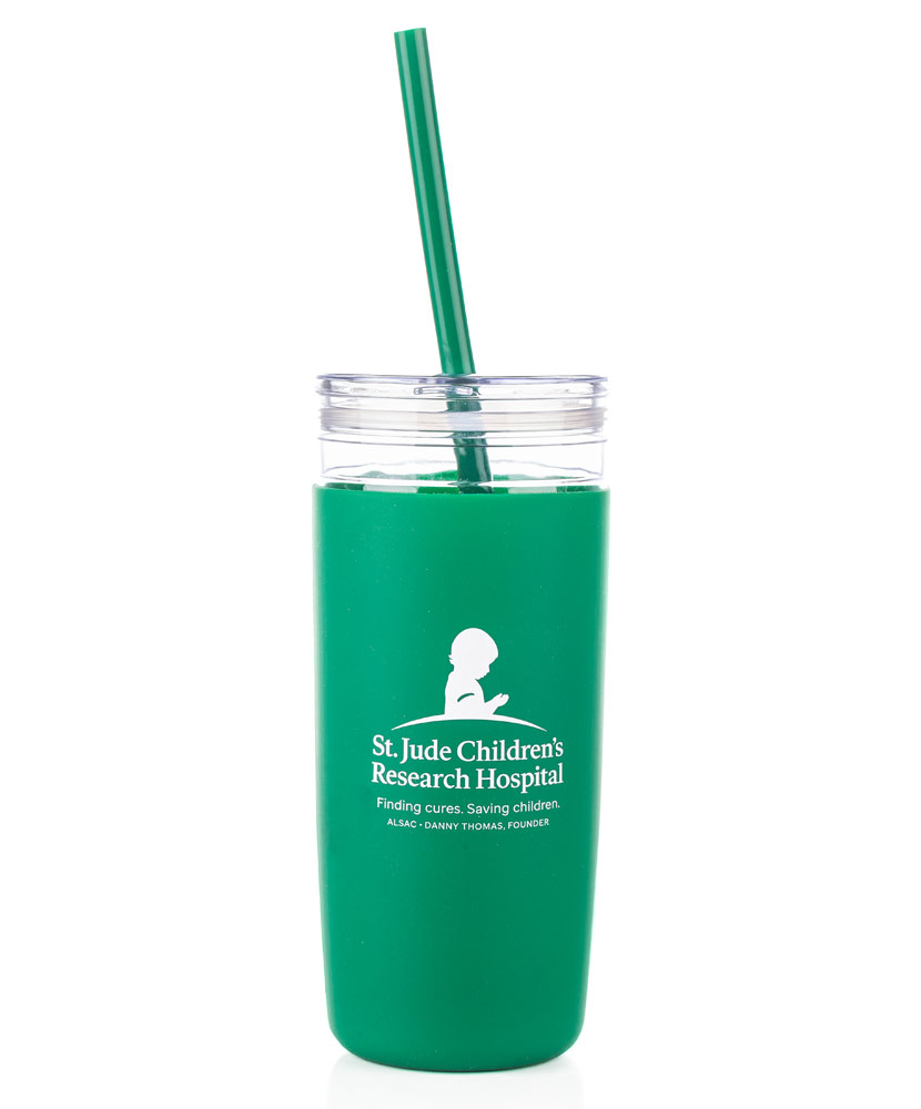Silicone Sleeve 32 oz. Tumbler With Straw