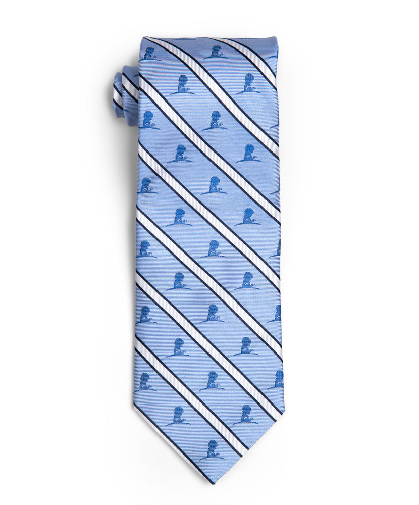 Blue Diagonal St. Jude Logo Tie - St. Jude Gift Shop