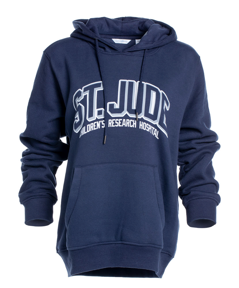 Men's Bold Shadow Outline Font Hoodie