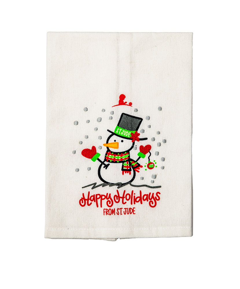 Snowman In Top Hat Medium Hand Towel