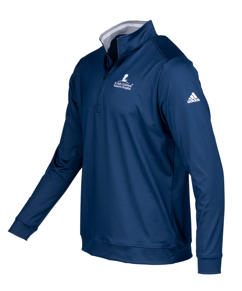 Men's Adidas Quarter Zip Navy Sweatshirt - St. Jude Gift Shop