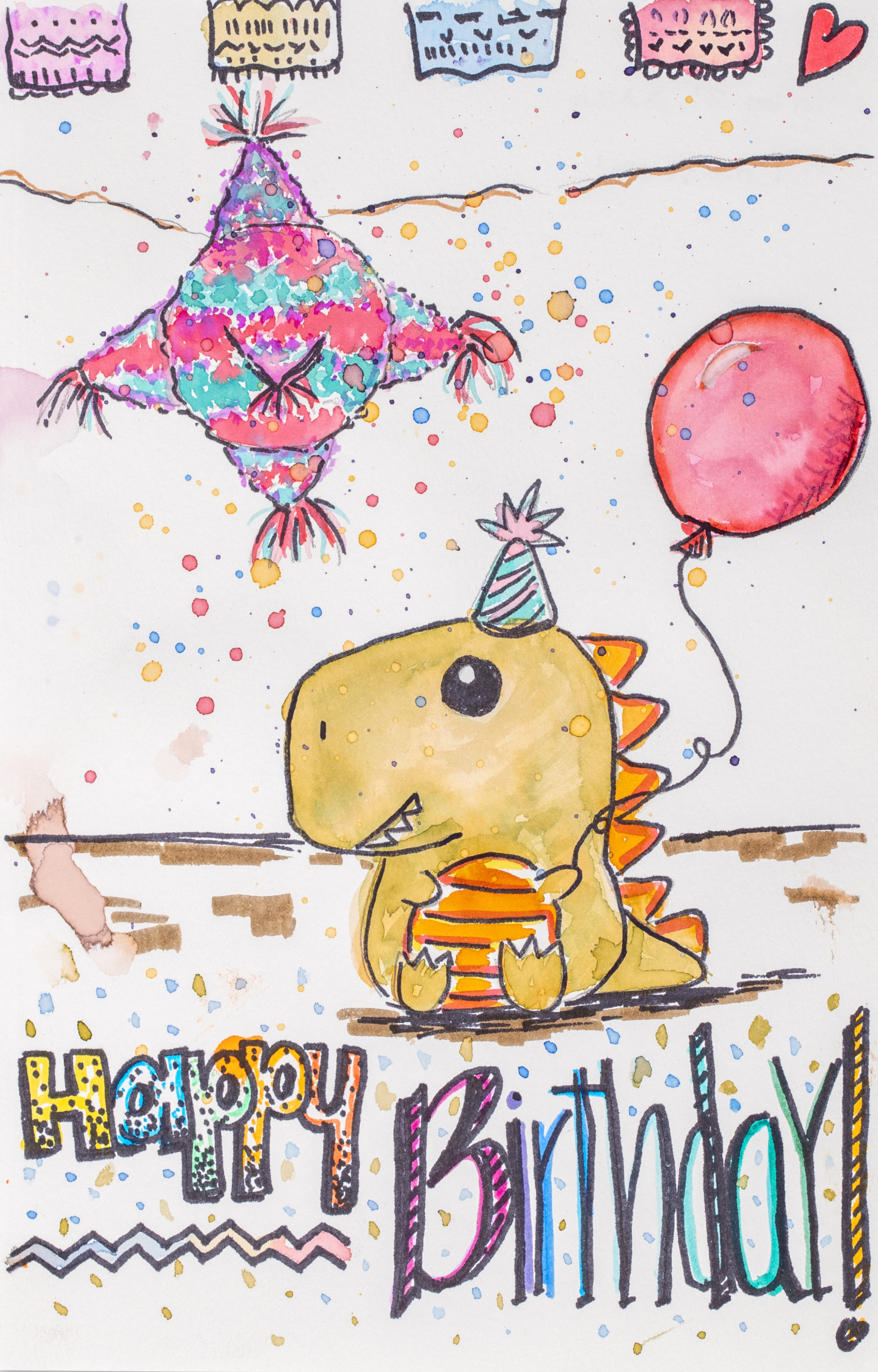 Dino's Floating Friend 3" Vinyl Sticker