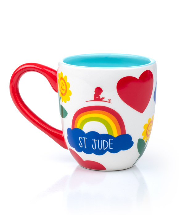 Rainbow Heart Ceramic Mug by Coton Colors